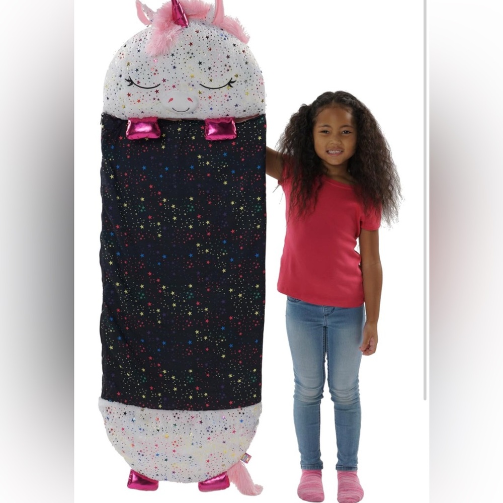 Happy Nappers Shimmer the Unicorn 20"x54" Shimmering Stars & Sparkles NEW